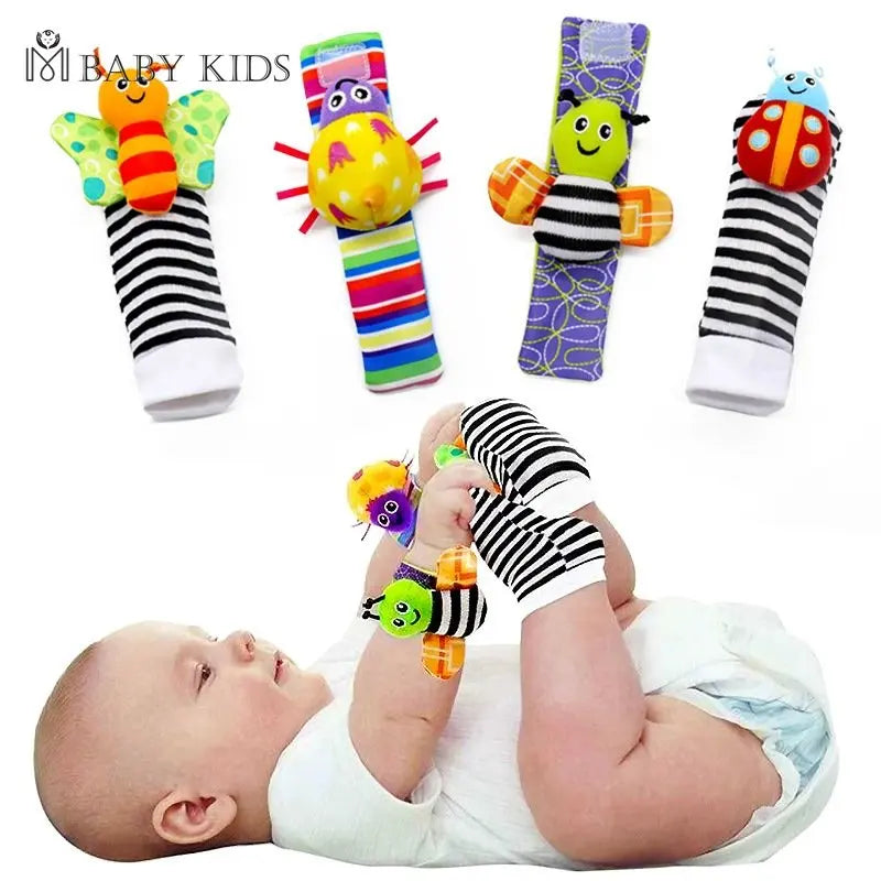 Plush Rattle Socks Sensory Toys – Developmental Toys for Infants & Toddlers