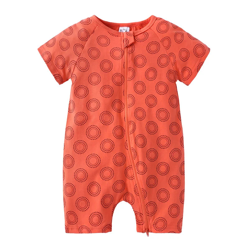 Baby Summer Romper – Soft Cotton Short-Sleeved Jumpsuit