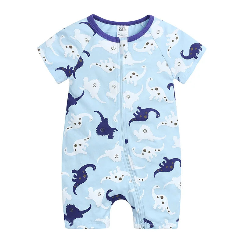 Baby Summer Romper – Soft Cotton Short-Sleeved Jumpsuit