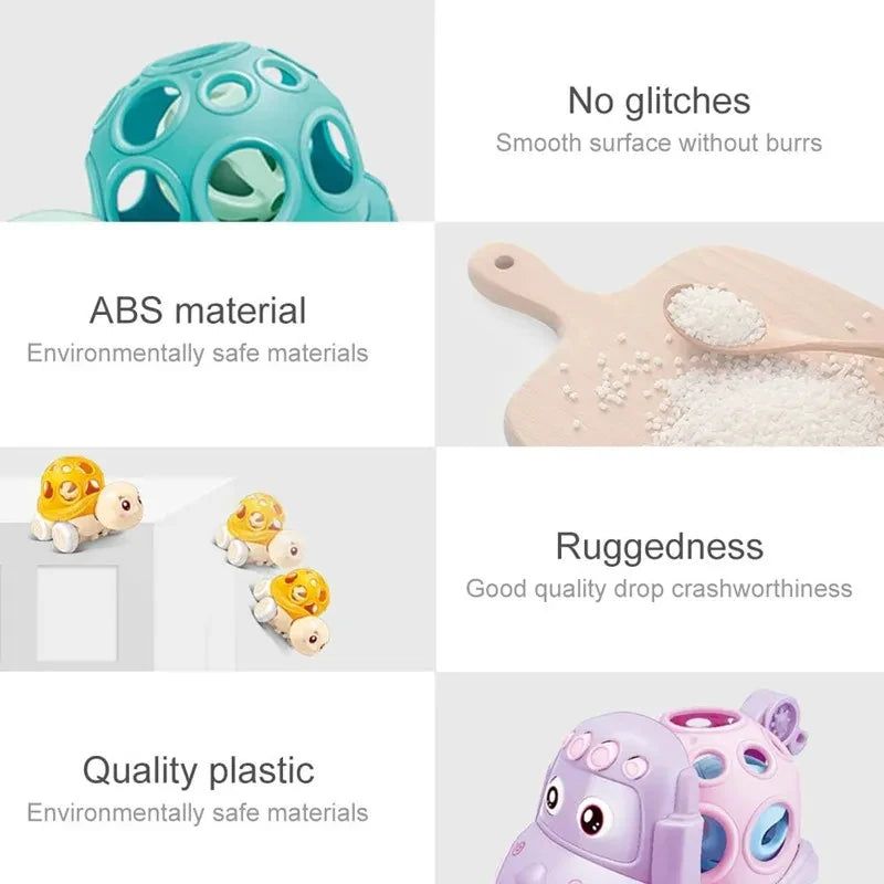 Colorful Baby Rattles – Sensory & Teething Toy for Infants