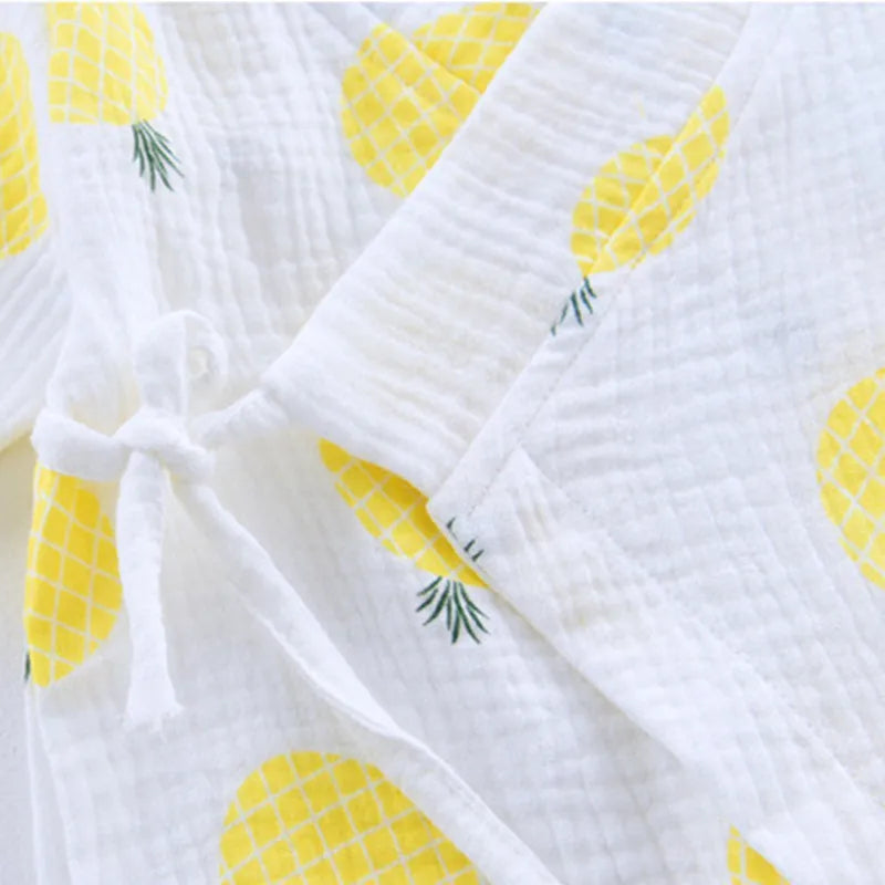 Soft Muslin Cotton Long Sleeve Baby Romper – Cozy & Breathable