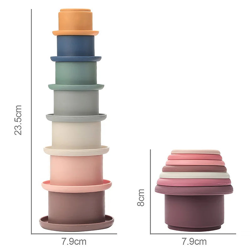 Baby Stacking Cups – Fun & Educational Bath Toy for Toddlers