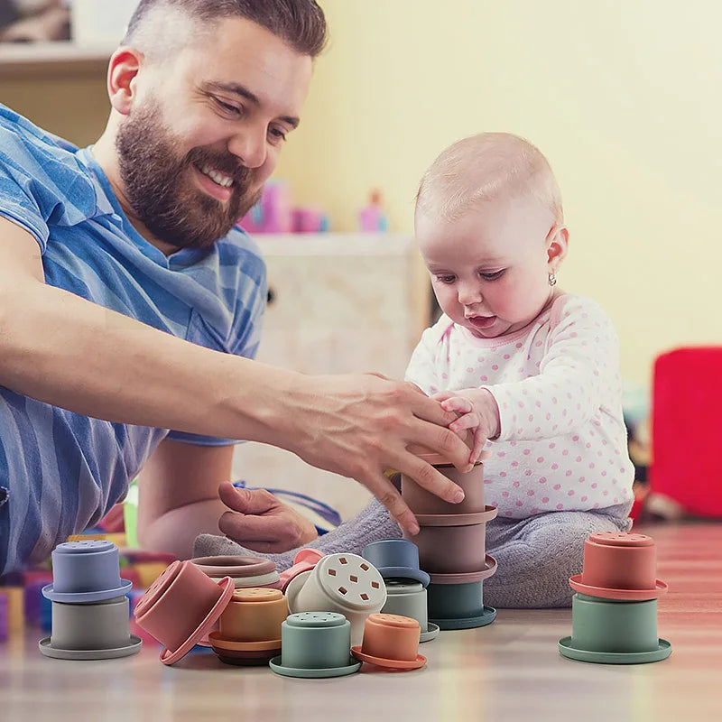 Baby Stacking Cups – Fun & Educational Bath Toy for Toddlers