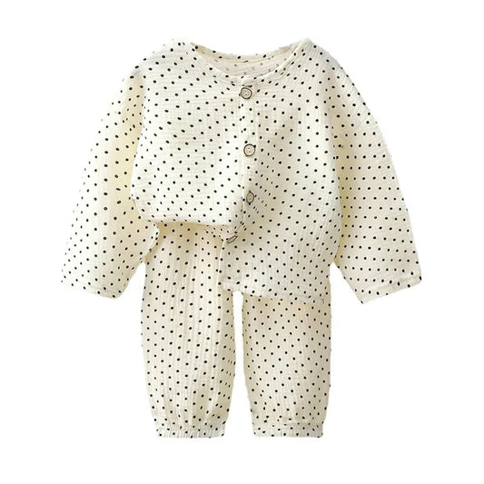 "Baby Girls Long Sleeves Pajamas | Soft Cotton Sleepwear for Toddlers"