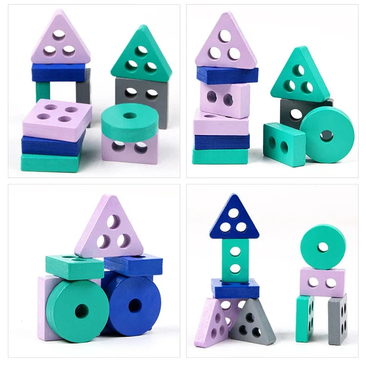 Wooden Building Blocks – Fun & Educational Stacking Toy for Kids