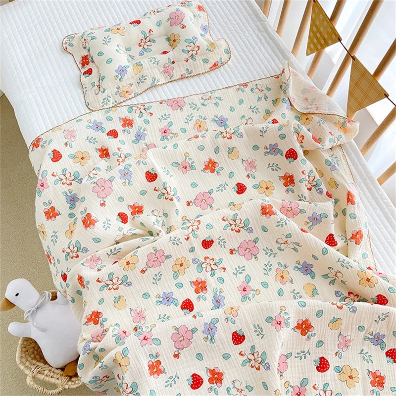 2-Layer Muslin Swaddle Blanket – Soft & Breathable Cotton Wrap