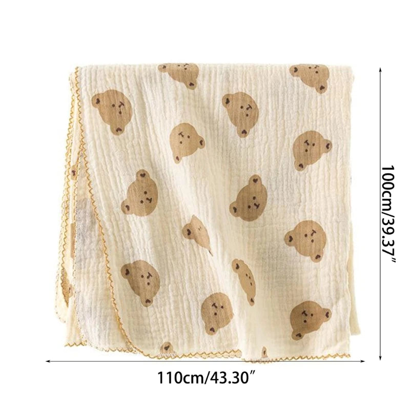 2-Layer Muslin Swaddle Blanket – Soft & Breathable Cotton Wrap