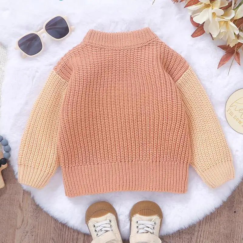 Cozy Autumn Knitted Sweater – Warm & Stylish for Girls